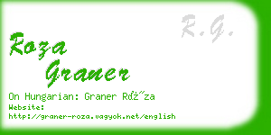 roza graner business card